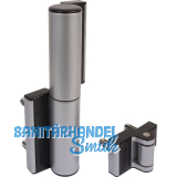 Selbstschlie�endes T�rband Tiger, Aluminium silber eloxiert