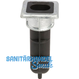 Bodenanschlag f�r Stangenriegel, 70 x 65 x 6 mm, H�he 166,5 mm