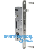 Rohrrahmenschloss H-Metall mit Hakenriegel, DM 35, PZ 92, Stulp rund, Edelstahl