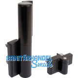 Selbstschlie�endes T�rband Tiger, Aluminium schwarz RAL 9005