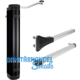 T�rschlie�er Verticlose-2, f�r 90� und 180� �ffnung, Aluminium schwarz RAL 9005