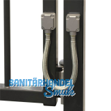 Kabel�bergang DVK-HD mit Edelstahl �berbr�ckungsschutz, L�nge 450 mm, Alu silber