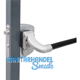 Panikschloss LPKQ4040 U2L f�r Gittertore ,f�r Vierkantrohr 40-60mm, Alu RAL 7016