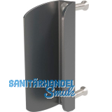 Gegenkasten/blech 3006PC f�r Doppelfl�geltore, Aluminium silberf�rbig