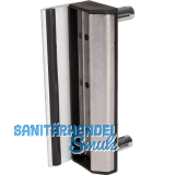 Schlie�blech mit Anschlag SAKLQF2 f�r Vierkantrohr, verstellbar, RAL9005