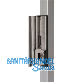 Schlie�blech m. Sicherheitsanschlag SHRLQF2 f�r Rundrohr, verstellbar, silber