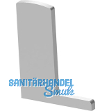ECONOMY Endkappe f�r Bodenprofil F-Form 0006,links, aufgesetzte Montage,silber