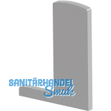 ECONOMY Endkappe f�r Bodenprofil F-Form 0006,rechts,aufgesetzte Montage,silber