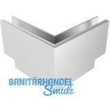 ECONOMY Au�enecke f�r Bodenprofil h-Form 0011,vorgesetzte Montage, silber