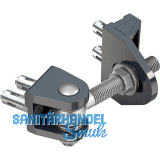 Torband BOLTONHD4D,4-fach verstellbar,180��ffnungswinkel,Platte 45x35,5mm,silber