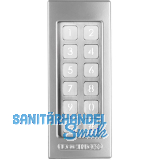 Codetastatur Slimstone 2 mit LED-Beleuchtung, 2 Relais, Aluminium silberf�rbig