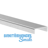 ECONOMY Kantenschutzprofil 24,5x6 mm, L=6000 mm, Glas 20-21,52 mm, Edelstahl