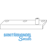 MACO RUSTICO Schlie�zapfenplatte R2 einzeln Abstand 10 mm schwarz rechts