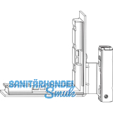MACO Falzecklagerband DT130 mit �V 12/18-13 mm mit Unterlage wei� links