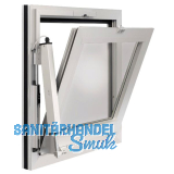 GEZE RWA 100 NT mit E250NT, Hub 150 mm, Aluminium wei� RAL 9016