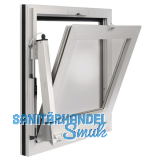 GEZE RWA 100 NT mit E250NT, Hub 200 mm, Aluminium wei� RAL 9016