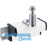 GEZE OL90N/OL95 Fl�gelbock Standard f�r Holzfenster Euronut, Alu wei� RAL 9016