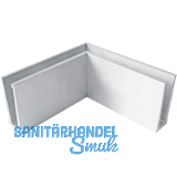 ECONOMY Innenecke f�r Bodenprofile 0004, Aluminium silber eloxiert