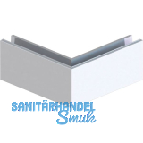 ECONOMY Au�enecke f�r Bodenprofile 0004, Aluminium silber eloxiert