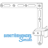 MACO RUSTICO Ladenwinkelband BLR fl�chenb�ndig, verstellbar, schwarz (14174)