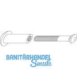 MACO RUSTICO Befestigungsschraube mit Gewindeh�lse M5x23 mm, LS 22-26mm, schwarz