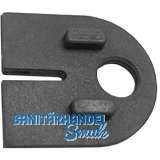 Einlage zu Glasklemmbeschlag Modell 22 f�r 10 mm Glas, Gummi