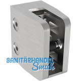 ECONOMY Glasklemmbeschlag Mod. 26 f�r Vierkantrohr, eckig 53 x 52 x 32 mm,Zink