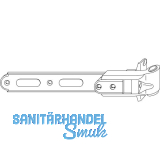 MACO RUSTICO Ladenlangband BLR gerade L=200, verstellbar, schwarz (14170)