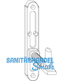 MACO RUSTICO Ladenplattenverstellkloben MV mit Gewinde, Abstand 22-50mm, schwarz