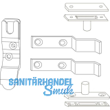 MACO RUSTICO Ladenverschlusshaken Drehpunkt au�en f�r Faltl�den, schwarz (14000)