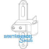 MACO RUSTICO Ladenkreuzband BLR fl�chenb�ndig, verstellbar, schwarz (57056)