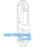 MACO RUSTICO Ladenplattenkloben BLR fix, B=25 mm, Klobenabstand 15 mm, schwarz