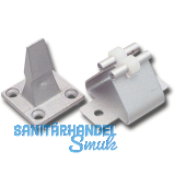 T�rhalter 1064 mit Federhalter, Wandabstand 48 mm, Aluminium silber eloxiert