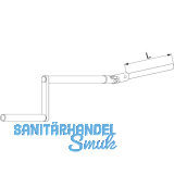 MACO RUSTICO Bedienungskurbel BLR mit Kreuzgelenk, L=160 mm, schwarz (23688)