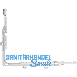 MACO MM Eckumlenkung variabel 2 iS waagrecht verl�ngerbar silber (222207)