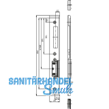 GU Schlie�blech f. Secury zum Aufschrauben,verst.m. AT-St�ck,rechts,verz. silber
