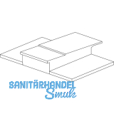 GU Thermostep Dichtplatte f�r Mittelsto� unten IV110, schwarz