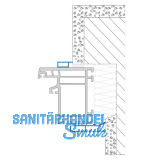 Deckleiste mit Fahne, 30 x 7, selbstklebend, anthrazitgrau genarbt