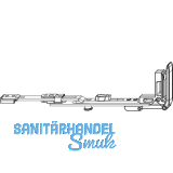 MACO MM Stulpfl�gelverschluss waagrecht, verl�ngerbar, FFB 240-1650 mm (202252)