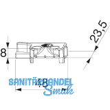MACO MM Hebeteil PVC 12/20-13, KBE/K�MMERLING/TROCAL, rechts, silber (359294)