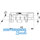 MACO MM Hebeteil PVC 12/20-13, TROCAL Confort/Innonova, links, silber (356297)