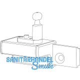 GEZE OL90N/OL95 Fl�gelbock Standard f�r Holzfenster Euronut, Alu dunkelbronze