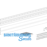 TERNO Glasklemmleisten-Set lang ESG/VSG 8-8,7 mm L= 800 mm silber