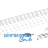 TERNO Glasklemmleisten-Set lang ESG/VSG 8-8,7 mm L=1000 mm silber