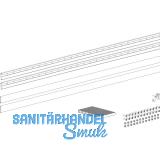 TERNO Glasklemmleisten-Set lang ESG/VSG 8-8,7 mm L=1200 mm silber