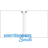 TERNO Abdeckkappen-Set 1358 zu Laufschiene 1359 Wand/Blende 1380 schmal silber