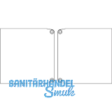 TERNO Abdeckkappen-Set 1358 zu Laufschiene 1359 Wand/Blende 1480 breit silber