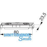 MACO Fallenschlie�teil B-TV einstellbar, PVC 12/20-13, KBE 70 AD, silber (35626)