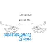 MACO SKB-S/SE Gleitschere einstellbar, links + rechts, silber (103843)