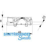MACO MM Hebeteil PVC 12/20-13, GEALAN/IVAPER/K�MMERLING, rechts, silber (356397)